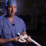 Dr. Eric Pifel demonstrates hip impingement